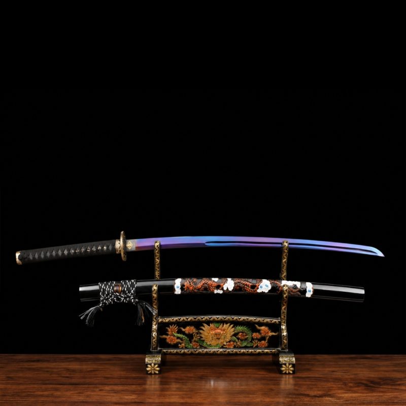 Katana Owase Acciaio al Manganese Viola (Versione Affilata)