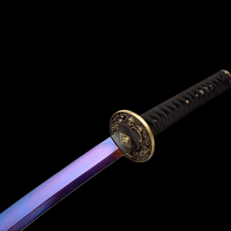 Katana Owase Acciaio al Manganese Viola (Versione Affilata)
