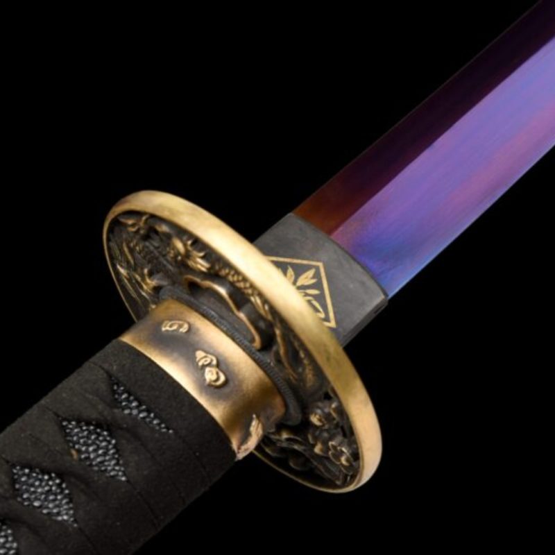 Katana Owase Acciaio al Manganese Viola (Versione Affilata)