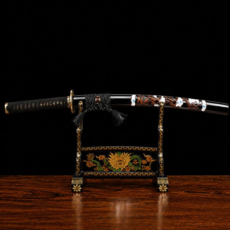 Katana Owase Acciaio al Manganese Viola (Versione Affilata)