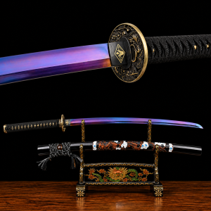 Katana Owase Acciaio al Manganese Viola (Versione Affilata)