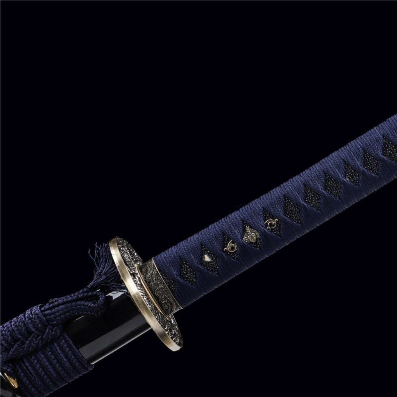 Katana del Re Drago Blu Acciaio T10 (Versione Affilata)