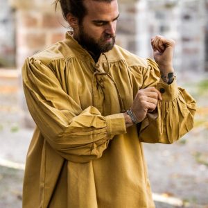 Camicia medievale “Yven” Brun miel