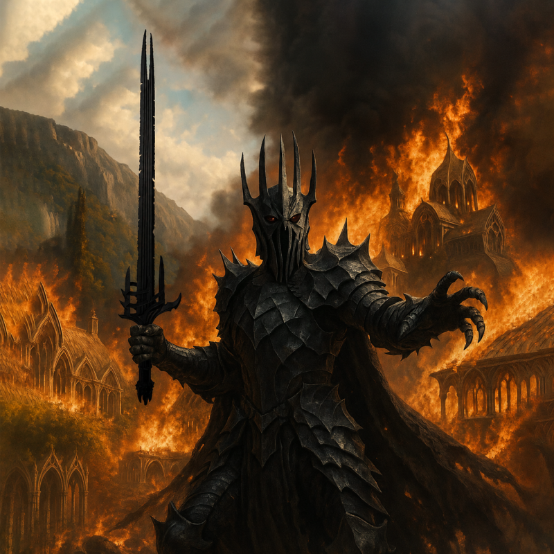 Spada ispirata a Sauron — vista 1