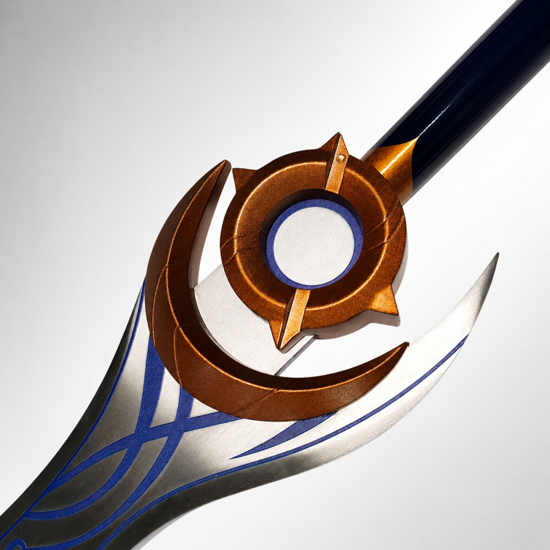 Spada ispirata alla Lama Notturna Moon Shadow Argentata (Solo Leveling) — vista 6