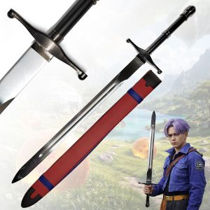 Spada ispirata a Future Trunks, con fodero da schiena portabile