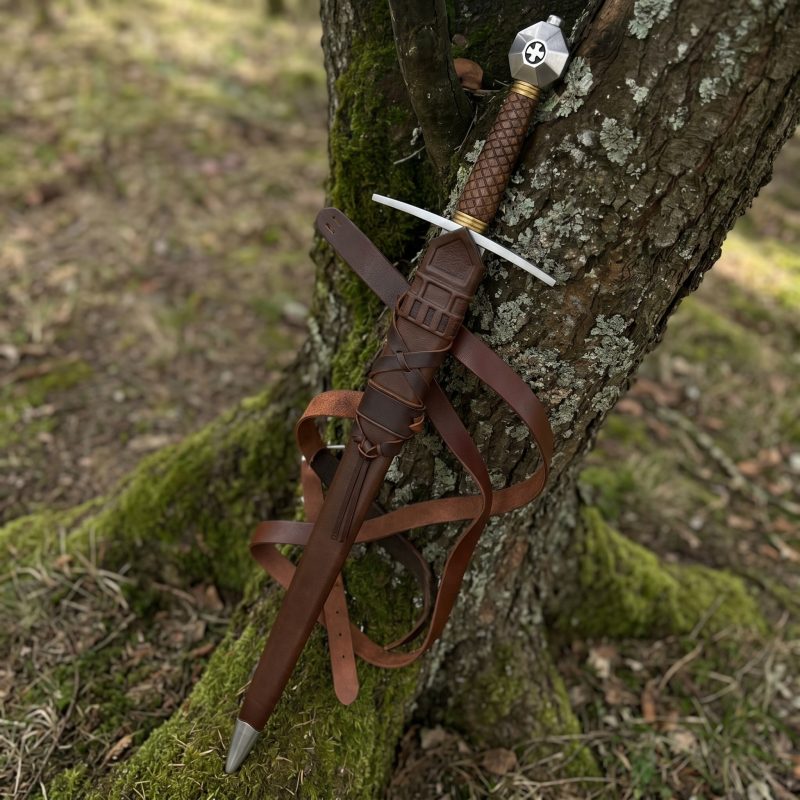 Spada da Crociato Red Dragon, lama da arming sword del XIII secolo — vista 1