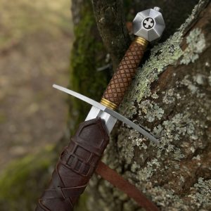 Spada da Crociato Red Dragon, lama da arming sword del XIII secolo