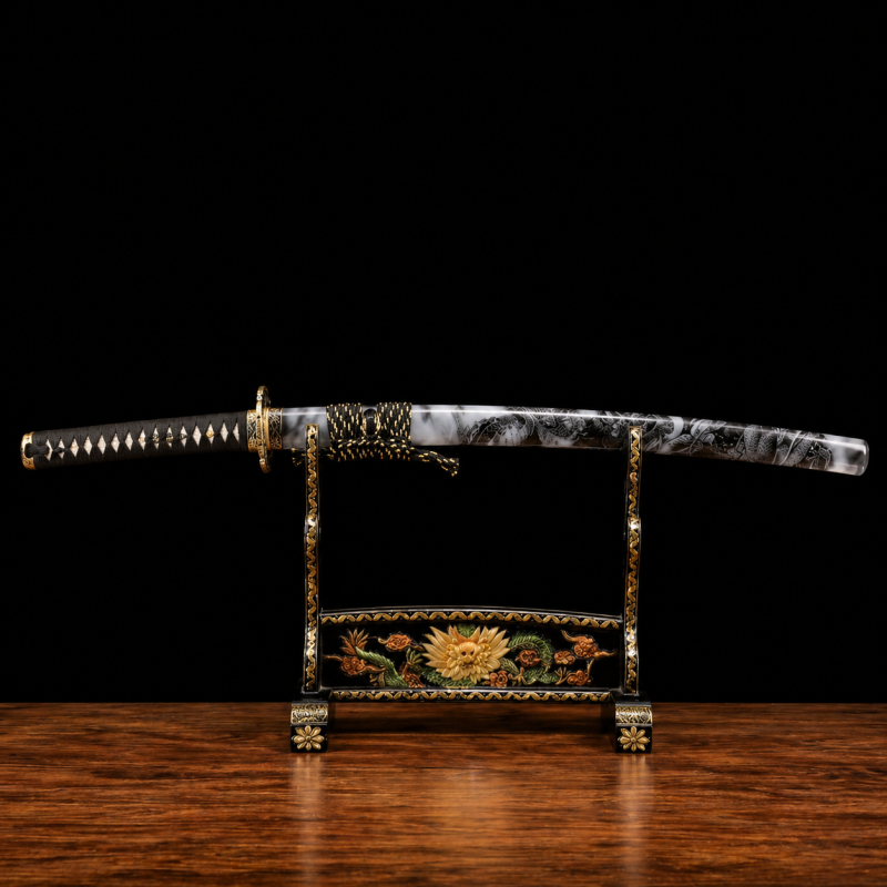 Katana Tsubasa (Acciaio Damasco Rustico)