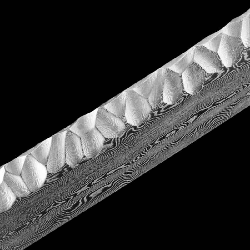 Katana Tsubasa (Acciaio Damasco Rustico)
