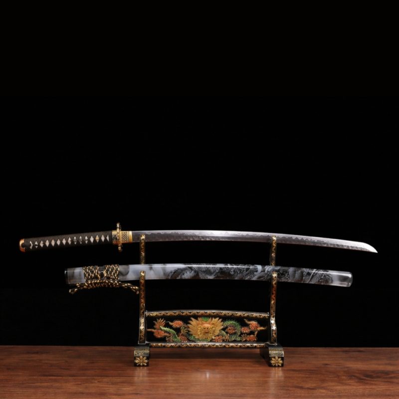 Katana Tsubasa (Acciaio Damasco Rustico)