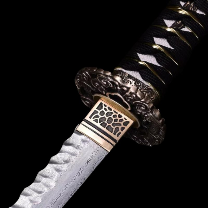 Katana Tsubasa (Acciaio Damasco Rustico)