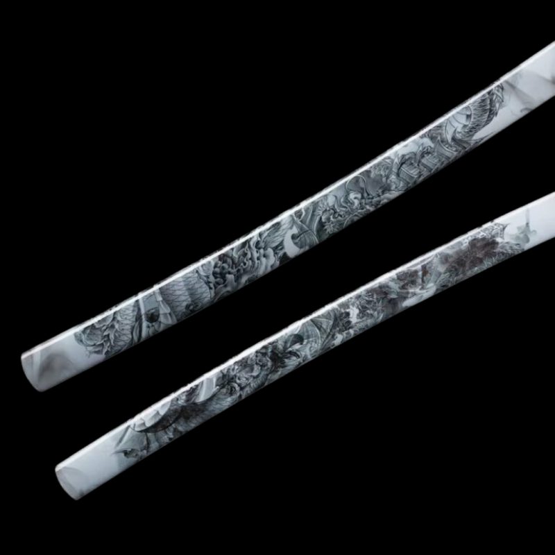 Katana Tsubasa (Acciaio Damasco Rustico)
