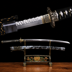 Katana Tsubasa (Acciaio Damasco Rustico)