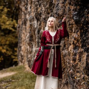 Mantello vichingo di Birka Skadi Rosso
