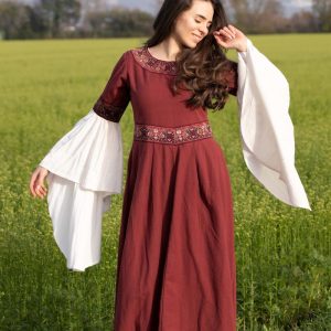 Vestito nobile con bordo "Yala"