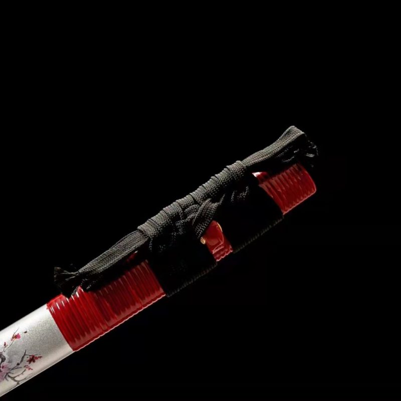 Katana Sango (Acciaio T10 con Hamon Autentico e Vera Pelle di Razza)