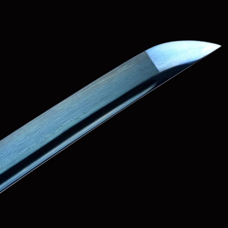 Katana Inazuma (Acciaio Damasco Blu)