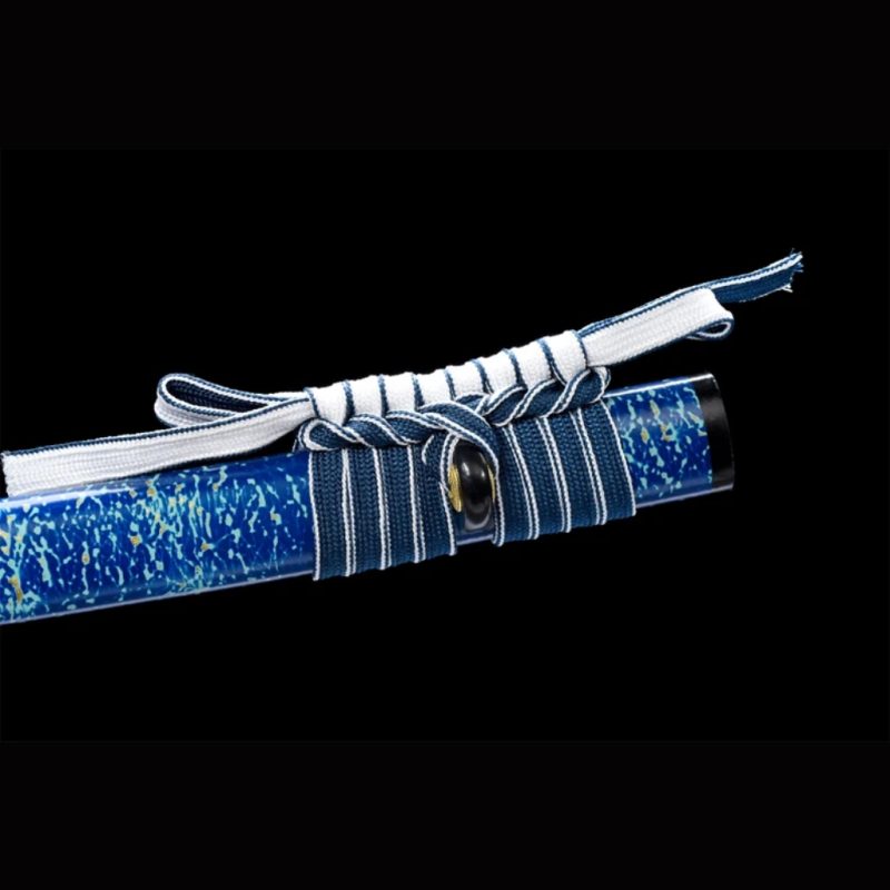 Katana Inazuma (Acciaio Damasco Blu)