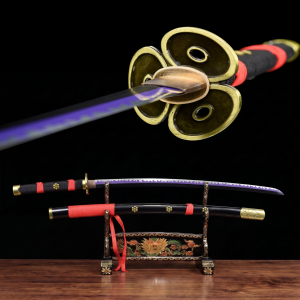 Katana Black Enma: One Piece (Acciaio al Carbonio 1060)