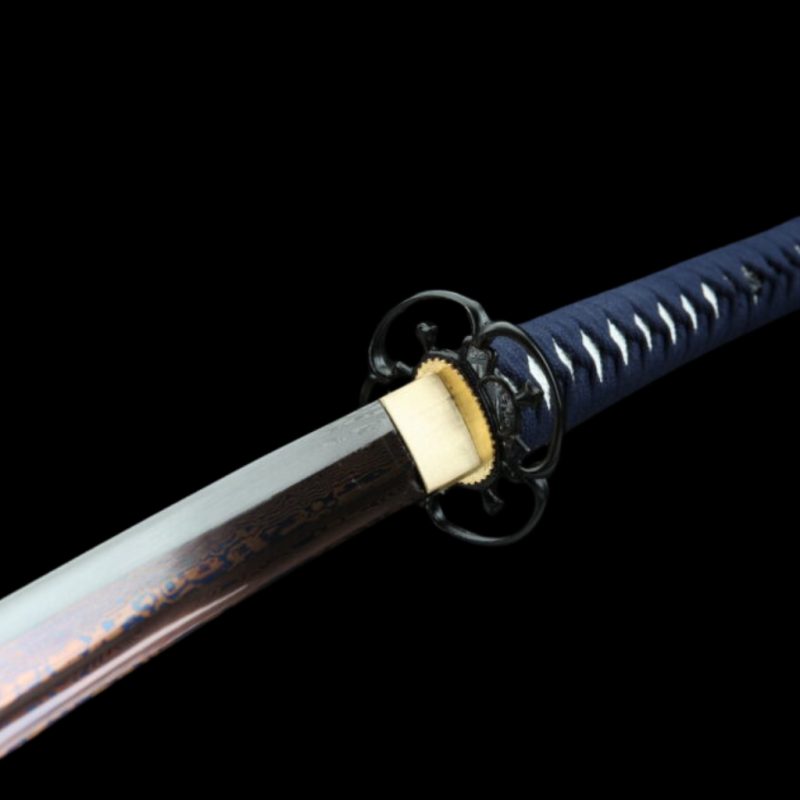 Katana Kazaguruma (Acciaio Damasco Blu)