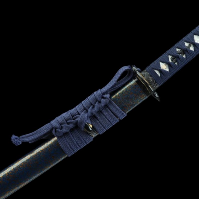 Katana Kazaguruma (Acciaio Damasco Blu)