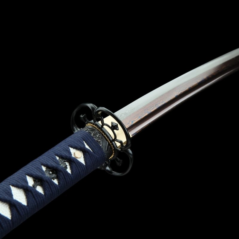 Katana Kazaguruma (Acciaio Damasco Blu)