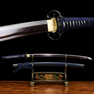 Katana Kazaguruma (Acciaio Damasco Blu)
