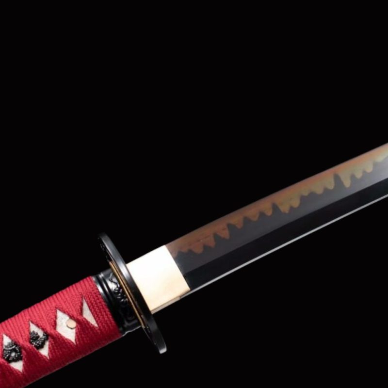 Katana Tachibana (Acciaio T10 con Hamon Autentico e Pelle di Razza)