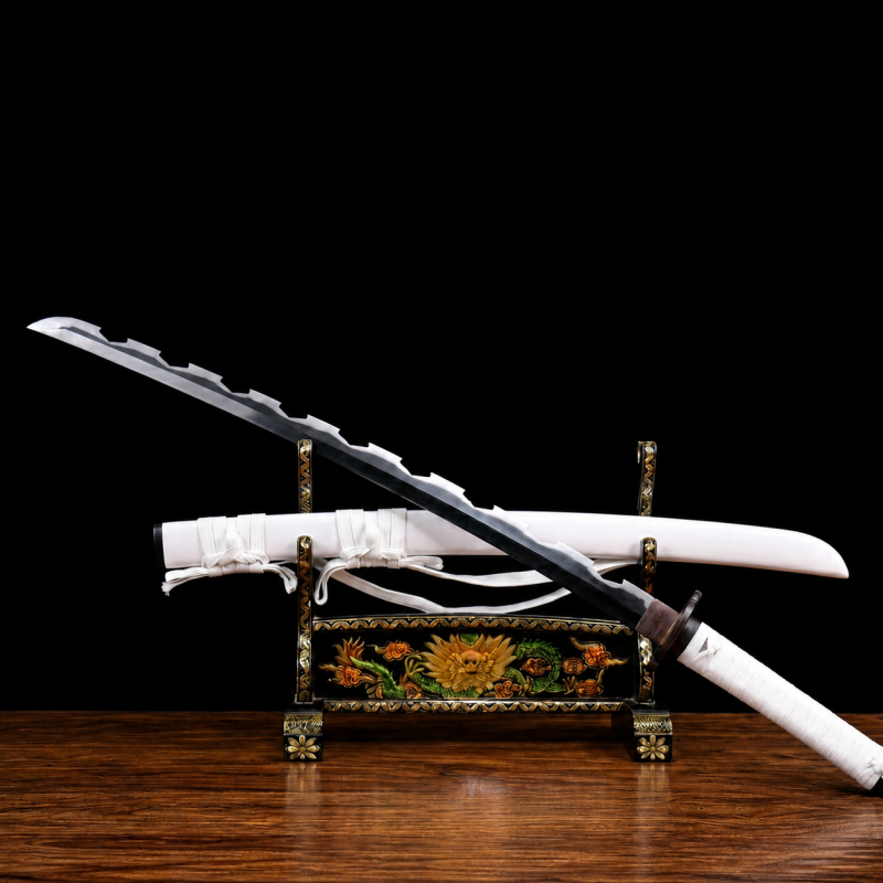 Katana di Inosuke Hashibira: Demon Slayer (Acciaio al Carbonio 1060)