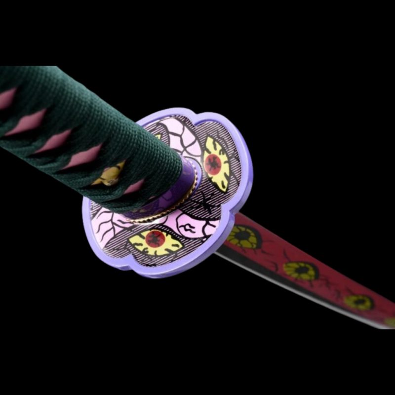 Katana di Kokushibo (Michikatsu Tsugikuni): Demon Slayer (Acciaio al Carbonio 1060)