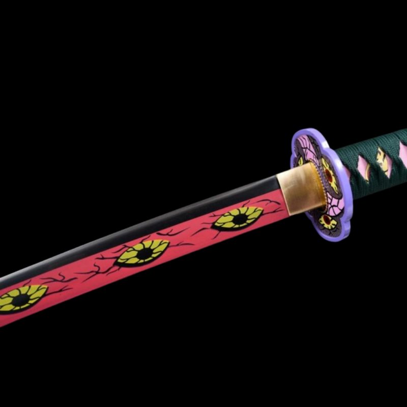 Katana di Kokushibo (Michikatsu Tsugikuni): Demon Slayer (Acciaio al Carbonio 1060)