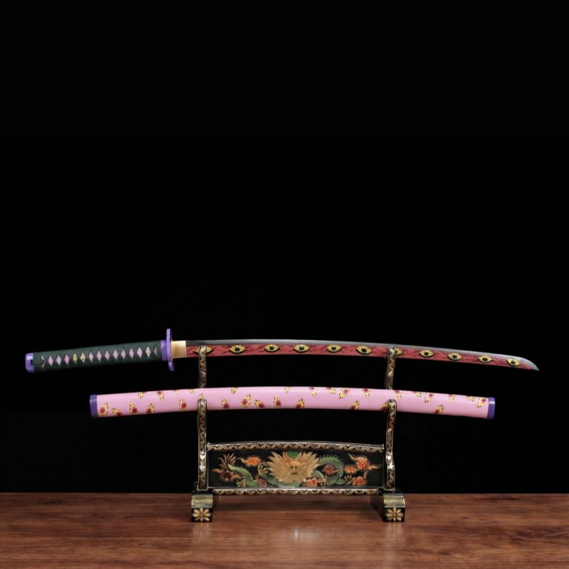 Katana di Kokushibo (Michikatsu Tsugikuni): Demon Slayer (Acciaio al Carbonio 1060)