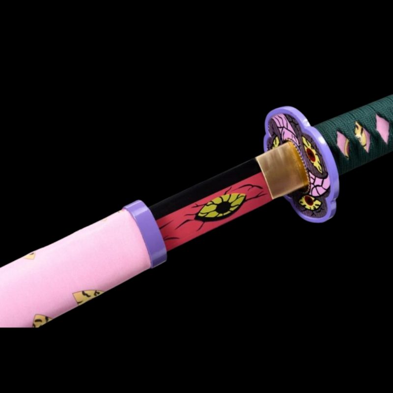 Katana di Kokushibo (Michikatsu Tsugikuni): Demon Slayer (Acciaio al Carbonio 1060)