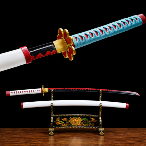 Katana di Mitsuri Kanroji: Demon Slayer (Acciaio al Carbonio 1060)