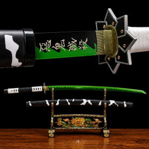 Katana di Sanemi Shinazugawa: Demon Slayer (Acciaio al Carbonio 1060)