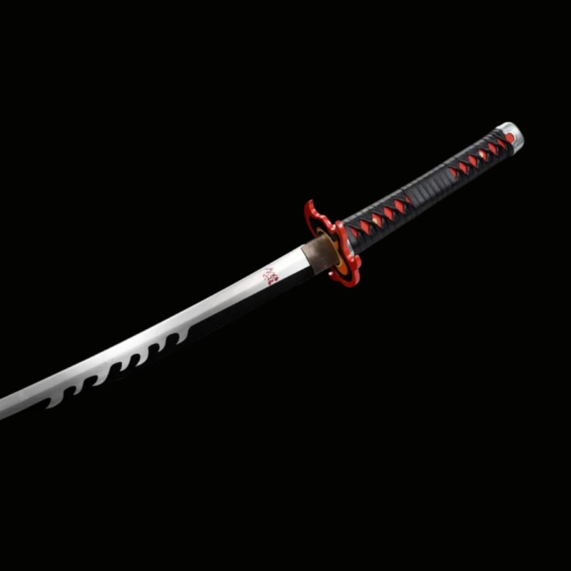 Katana di Tanjiro Kamado V2: Demon Slayer (Acciaio al Carbonio 1060)