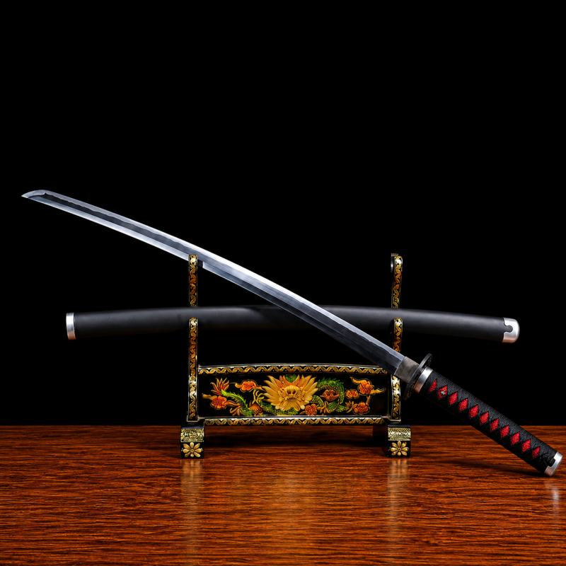 Katana di Tanjiro Kamado V2: Demon Slayer (Acciaio al Carbonio 1060)