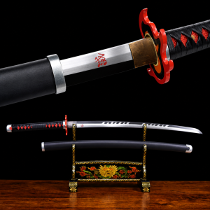 Katana di Tanjiro Kamado V2: Demon Slayer (Acciaio al Carbonio 1060)