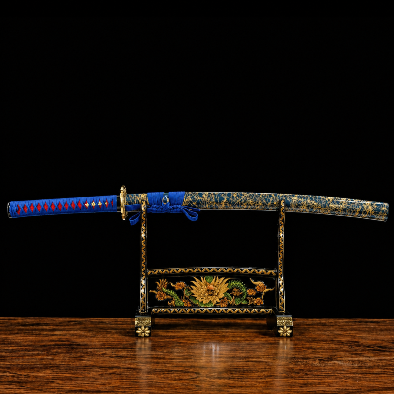 Katana Akigumo (Acciaio Damasco Blu)