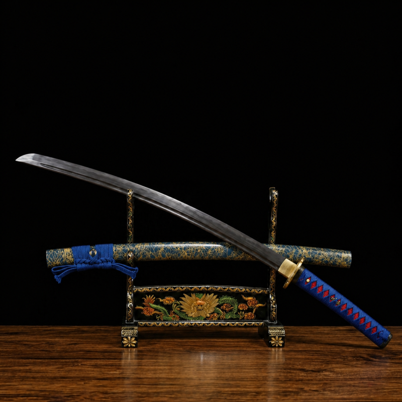 Katana Akigumo (Acciaio Damasco Blu)