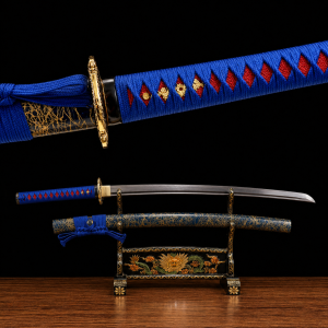 Katana Akigumo (Acciaio Damasco Blu)