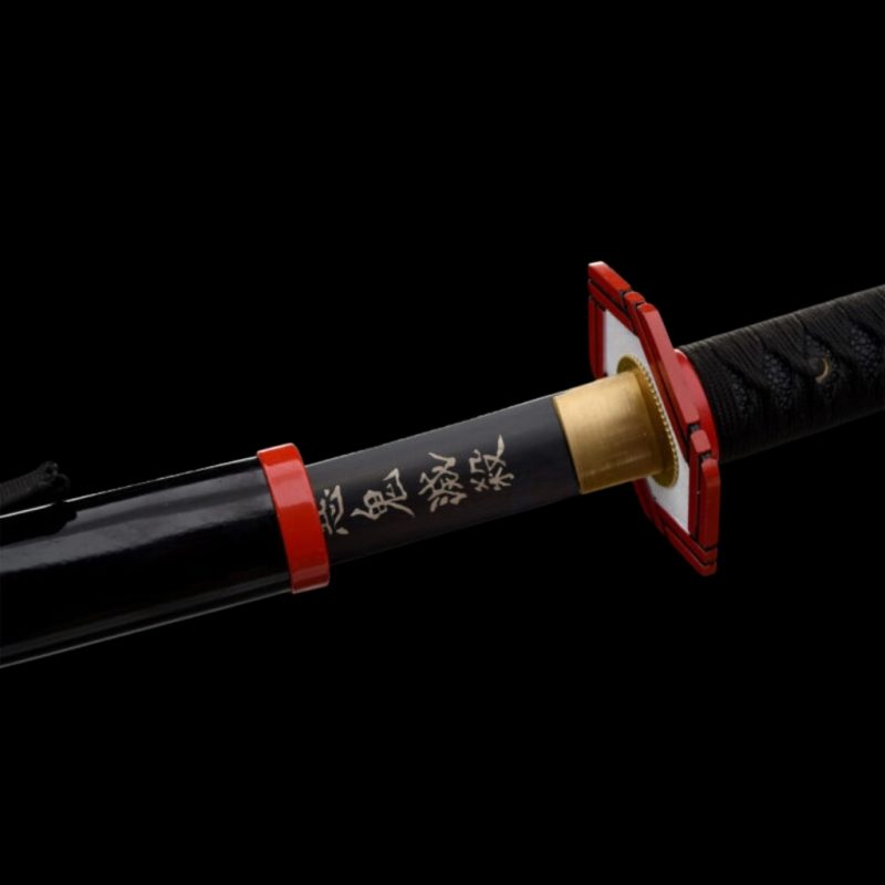 Katana Giyuu Noir V2: Demon Slayer (Acciaio al Carbonio 1060)
