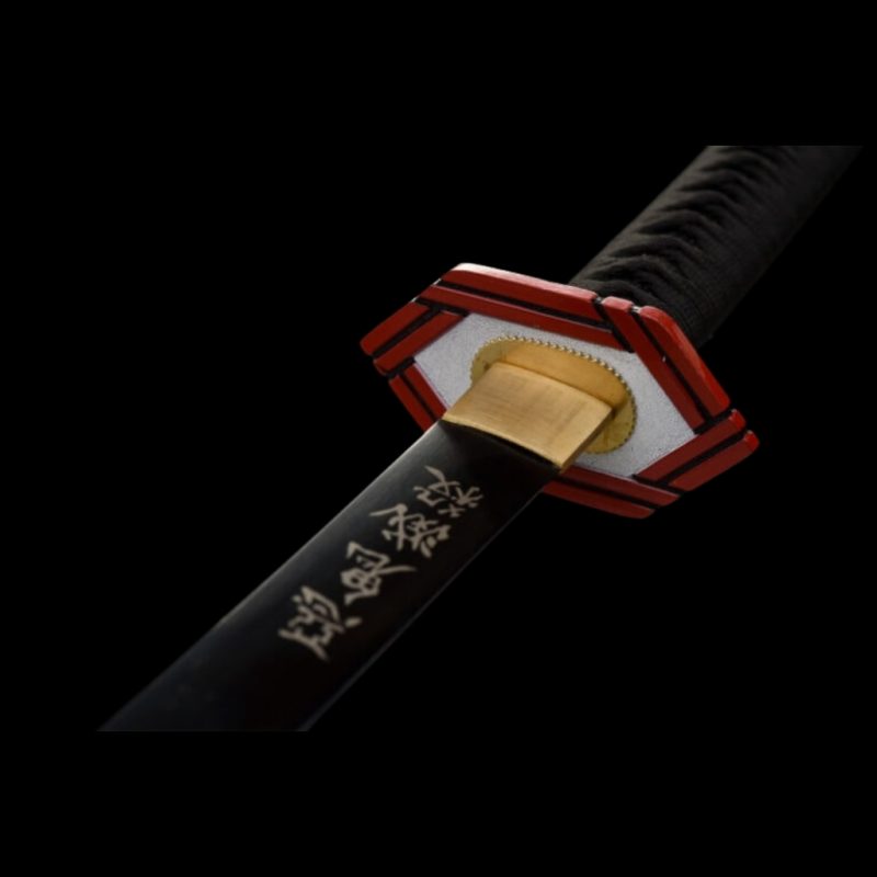 Katana Giyuu Noir V2: Demon Slayer (Acciaio al Carbonio 1060)