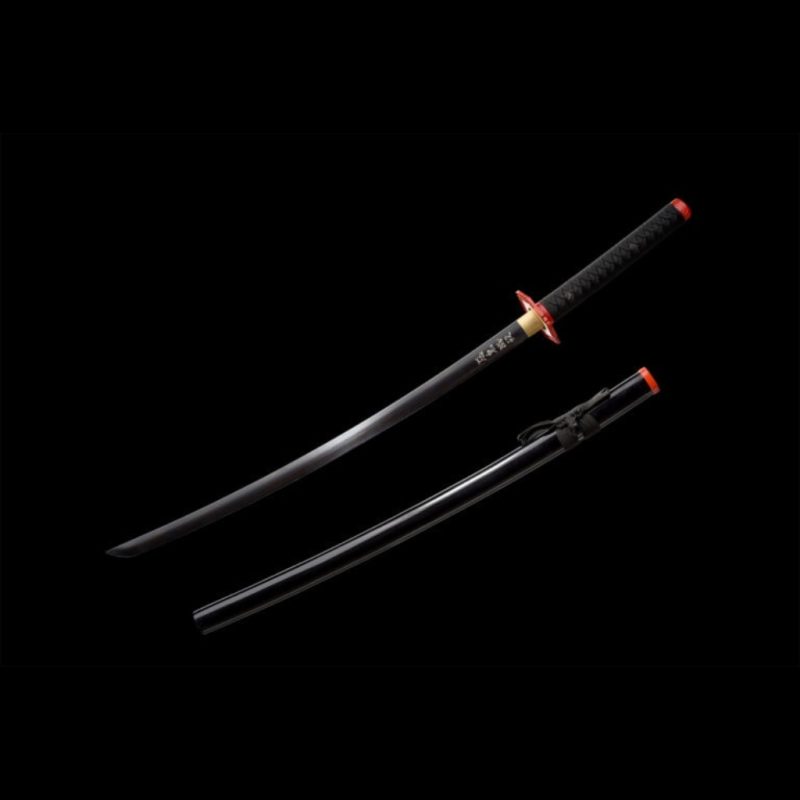 Katana Giyuu Noir V2: Demon Slayer (Acciaio al Carbonio 1060)