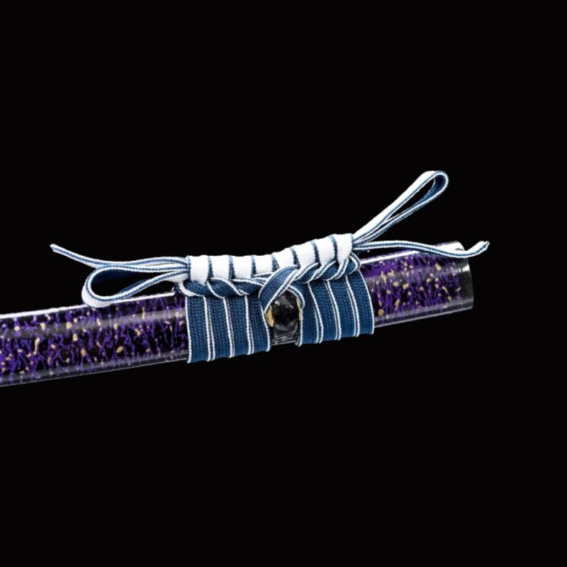 Katana Murasaki (Acciaio Damasco con Hamon)