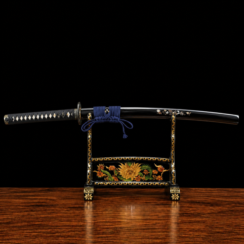 Katana Yuzuki (Acciaio Damasco con Hamon Autentico)