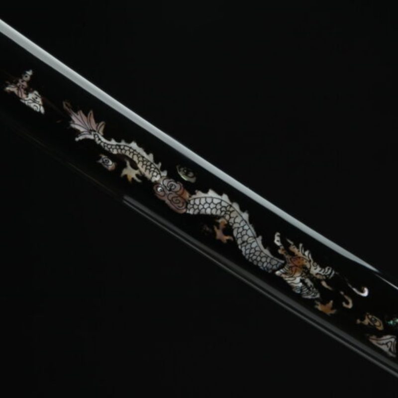 Katana Yuzuki (Acciaio Damasco con Hamon Autentico)