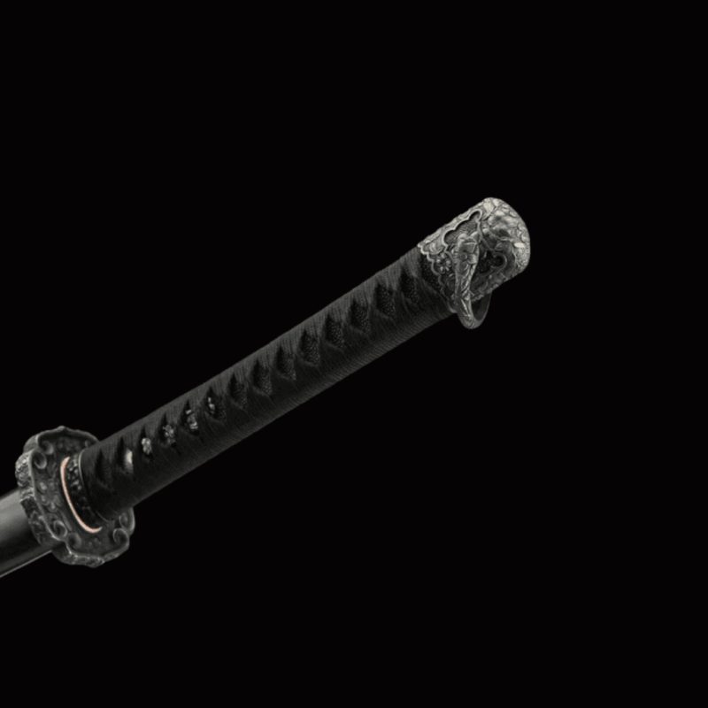 Katana Raikiri (Acciaio Damasco con Hamon Autentico)