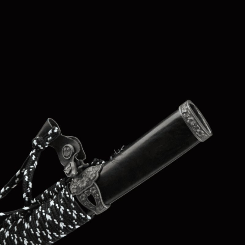Katana Raikiri (Acciaio Damasco con Hamon Autentico)